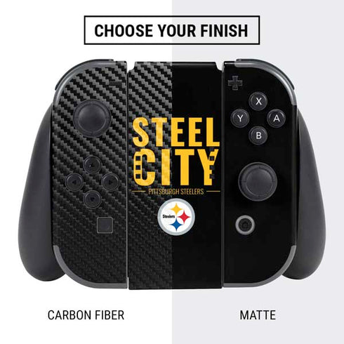 NFL Pittsburgh Steelers Team Motto Nintendo Switch Bundle Skin