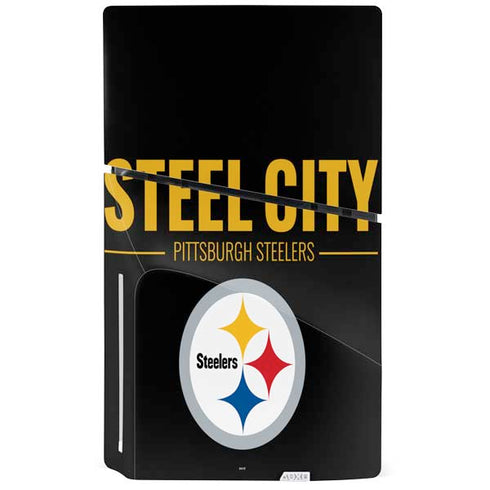 NFL Pittsburgh Steelers Team Motto PS5 Slim Disk Bundle Skin
