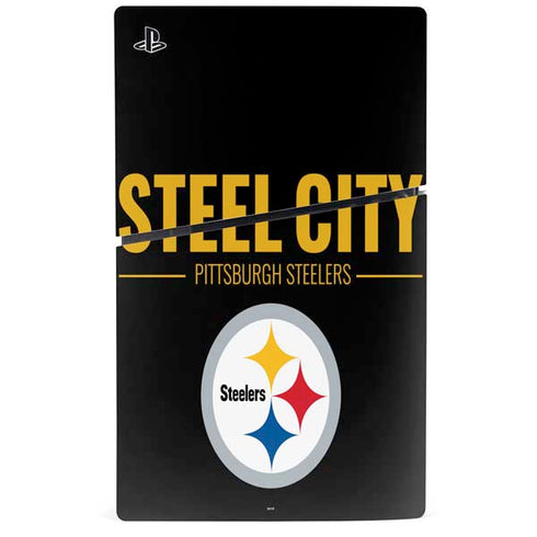 NFL Pittsburgh Steelers Team Motto PS5 Slim Digital Edition Bundle Skin