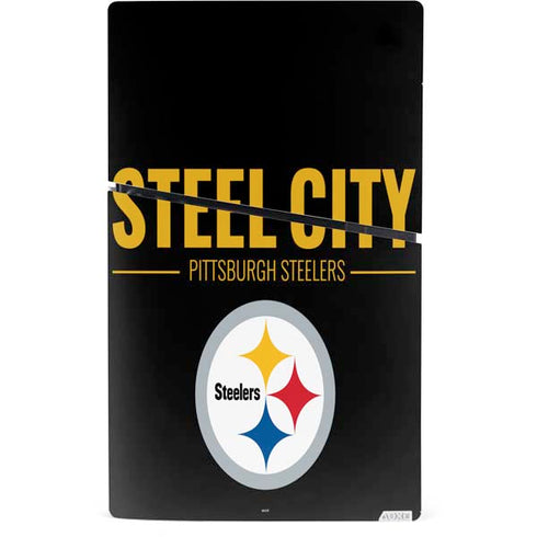 NFL Pittsburgh Steelers Team Motto PS5 Slim Digital Edition Bundle Skin