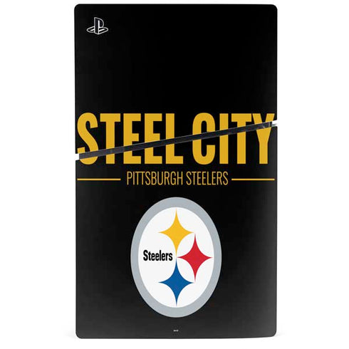 NFL Pittsburgh Steelers Team Motto PS5 Slim Digital Edition Console Skin