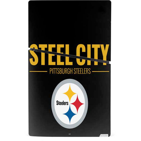 NFL Pittsburgh Steelers Team Motto PS5 Slim Digital Edition Console Skin