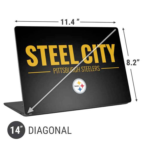 NFL Pittsburgh Steelers Team Motto Universal Laptop 14in (11.4 x 8.2in) Skin