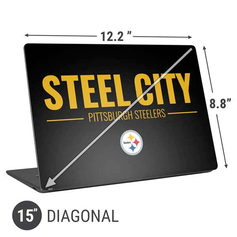 NFL Pittsburgh Steelers Team Motto Universal Laptop 15in (12.2 x 8.8in) Skin