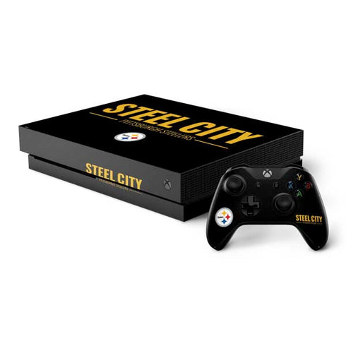 NFL Pittsburgh Steelers Team Motto Xbox One X Bundle Skin