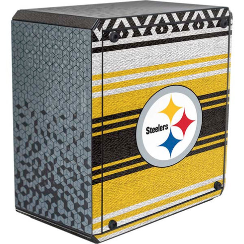 NFL Pittsburgh Steelers Trailblazer Cooler Master MasterBox Q300L Mini Tower Skin
