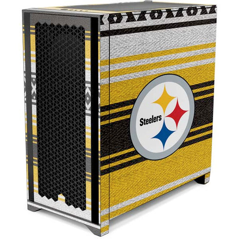 NFL Pittsburgh Steelers Trailblazer Corsair 4000D Tempered Glass Mid-Tower ATX Case Skin