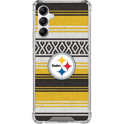 NFL Pittsburgh Steelers Trailblazer Galaxy A14 5G Clear Case