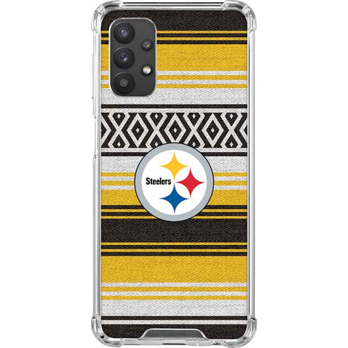 NFL Pittsburgh Steelers Trailblazer Galaxy A32 5G Clear Case