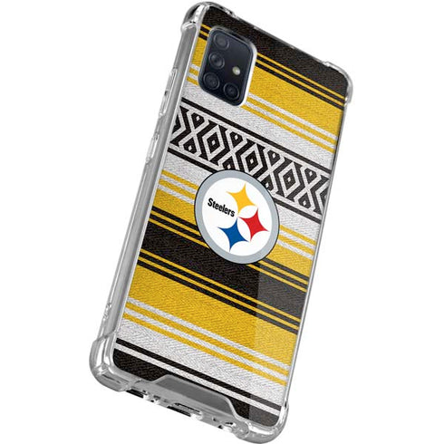NFL Pittsburgh Steelers Trailblazer Galaxy A71 5G Clear Case