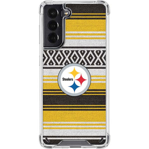 NFL Pittsburgh Steelers Trailblazer Galaxy S21 5G Clear Case