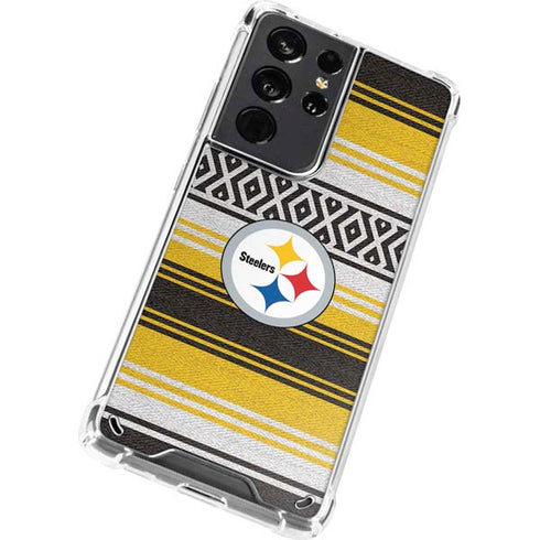 NFL Pittsburgh Steelers Trailblazer Galaxy S21 Ultra 5G Clear Case