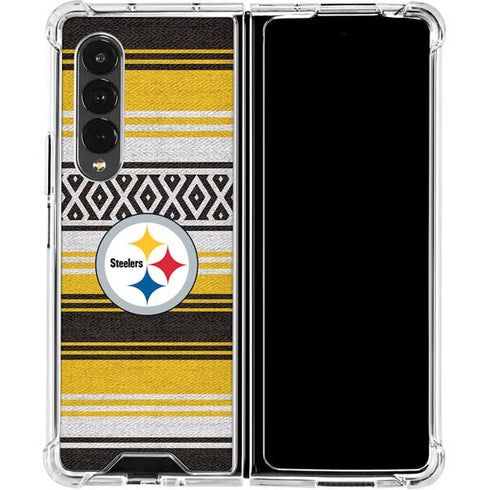 NFL Pittsburgh Steelers Trailblazer Galaxy Z Fold4 5G Clear Case