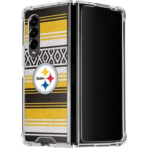 NFL Pittsburgh Steelers Trailblazer Galaxy Z Fold4 5G Clear Case