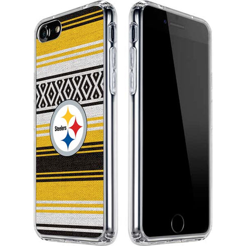 NFL Pittsburgh Steelers Trailblazer iPhone SE (2nd & 3rd Gen) Clear Case