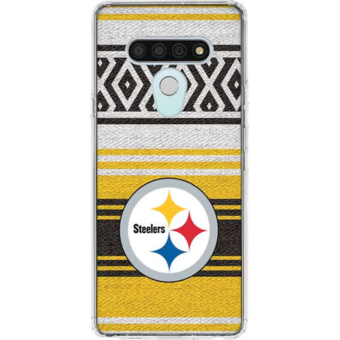 NFL Pittsburgh Steelers Trailblazer LG Stylo 6 Clear Case