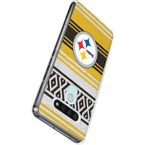NFL Pittsburgh Steelers Trailblazer LG Stylo 6 Clear Case