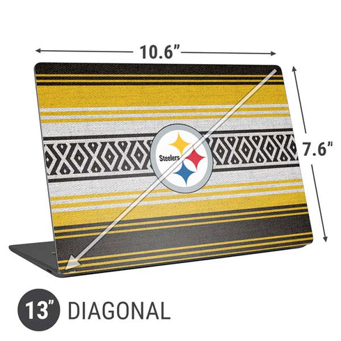 NFL Pittsburgh Steelers Trailblazer Universal Laptop 13in (10.6 x 7.6in) Skin