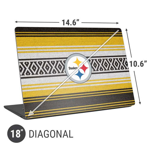 NFL Pittsburgh Steelers Trailblazer Universal Laptop 18in (14.6 x 10.6in) Skin
