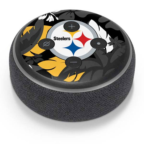 NFL Pittsburgh Steelers Tropical Print Amazon Echo Dot Skin