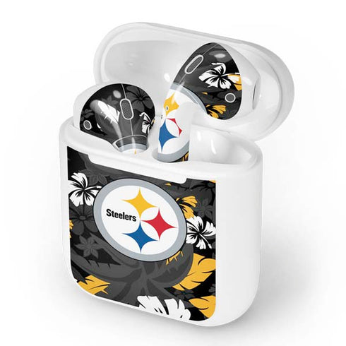 NFL Pittsburgh Steelers Tropical Print Apple AirPods Skin