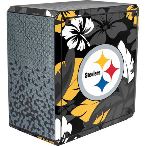 NFL Pittsburgh Steelers Tropical Print Cooler Master MasterBox Q300L Mini Tower Skin