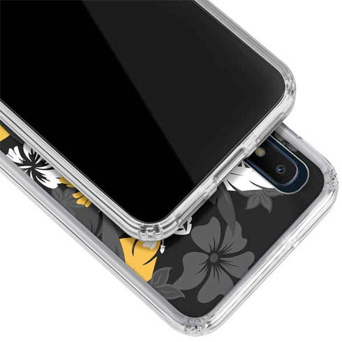 NFL Pittsburgh Steelers Tropical Print Galaxy A10e Clear Case