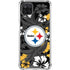 NFL Pittsburgh Steelers Tropical Print Galaxy A12 Clear Case