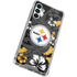 NFL Pittsburgh Steelers Tropical Print Galaxy A13 5G Clear Case
