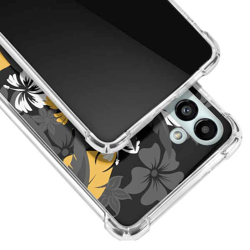 NFL Pittsburgh Steelers Tropical Print Galaxy A13 5G Clear Case