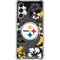 NFL Pittsburgh Steelers Tropical Print Galaxy A14 5G Clear Case