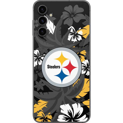 NFL Pittsburgh Steelers Tropical Print Galaxy A14 5G Skin