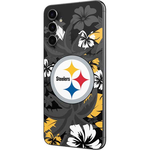 NFL Pittsburgh Steelers Tropical Print Galaxy A14 5G Skin