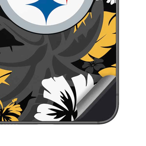 NFL Pittsburgh Steelers Tropical Print Galaxy A14 5G Skin
