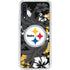 NFL Pittsburgh Steelers Tropical Print Galaxy A50 Clear Case
