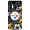NFL Pittsburgh Steelers Tropical Print Galaxy A54 5G Clear Case