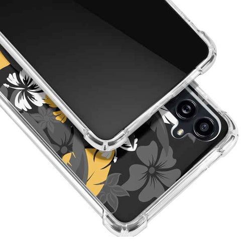 NFL Pittsburgh Steelers Tropical Print Galaxy A54 5G Clear Case