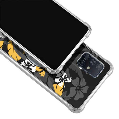 NFL Pittsburgh Steelers Tropical Print Galaxy A71 5G Clear Case