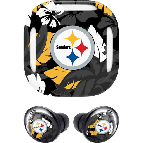 NFL Pittsburgh Steelers Tropical Print Galaxy Buds Pro Skin