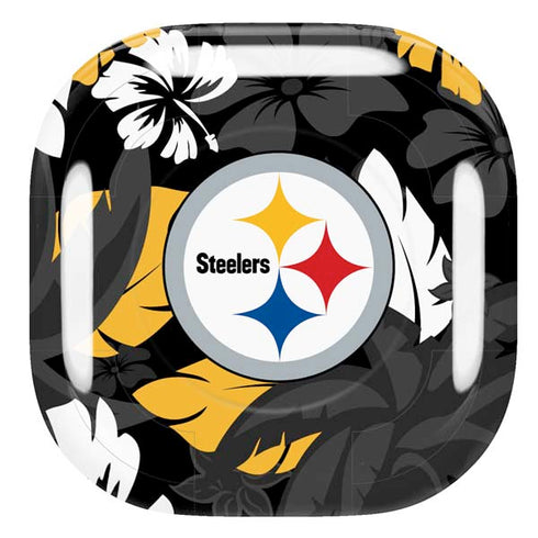 NFL Pittsburgh Steelers Tropical Print Galaxy Buds Pro Skin