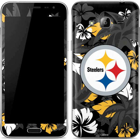 NFL Pittsburgh Steelers Tropical Print Galaxy J3 Skin