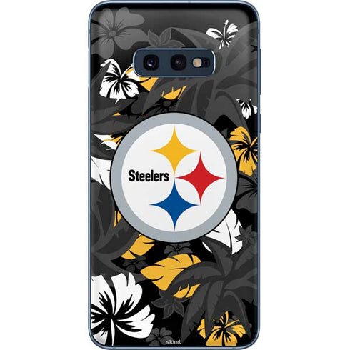 NFL Pittsburgh Steelers Tropical Print Galaxy S10e Skin