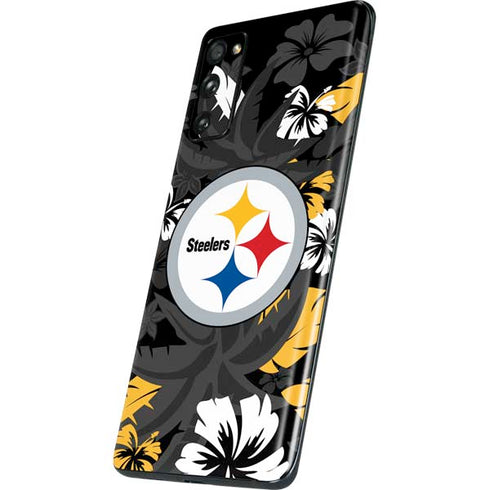 NFL Pittsburgh Steelers Tropical Print Galaxy S20 Fan Edition Skin