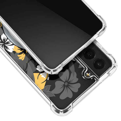 NFL Pittsburgh Steelers Tropical Print Galaxy S21 5G Clear Case