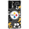 NFL Pittsburgh Steelers Tropical Print Galaxy S21 Plus 5G Clear Case