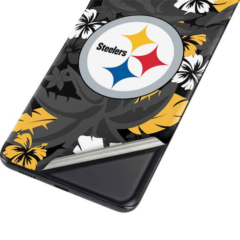 NFL Pittsburgh Steelers Tropical Print Galaxy S21 Ultra 5G Skin