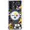 NFL Pittsburgh Steelers Tropical Print Galaxy S22 Clear Case