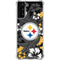 NFL Pittsburgh Steelers Tropical Print Galaxy S22 Plus Clear Case