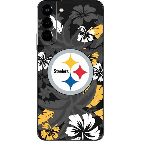 NFL Pittsburgh Steelers Tropical Print Galaxy S22 Plus Skin