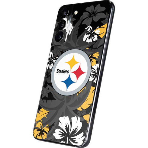 NFL Pittsburgh Steelers Tropical Print Galaxy S22 Plus Skin